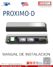 Manual de Instalacion BEA PROXIMO-D, ADS Puertas y Portones Automaticos S.A. de C.V.
